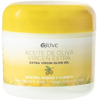 Ejove Gesichts-, Hand- und Körpercreme mit nativem Olivenöl extra 300 ml | Vitaminreiche Feuchtigkeitspflege mit A, D, E und K | Glättende Hautpflege gegen Alterung | Produkt von Gran Canaria