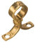 28mm Brass Pipe Clip Bracket - Bag of 5