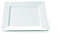 Platos Llanos (4 unidades, forma cuadrada, melamina, resistente a los golpes – Plástico, 25 x 25 cm en blanco