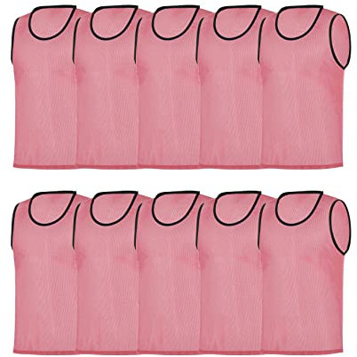 RHINOS sports Trainingsleibchen 10er-Set, Größe:M, Farbe:pink