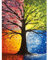 5D Diamond Painting Diamant Malerei Painting Bilder, Wowdecor Bunt Vier Jahreszeit Baum Full Set Groß DIY Diamant Gemälde Malen Nach Zahlen