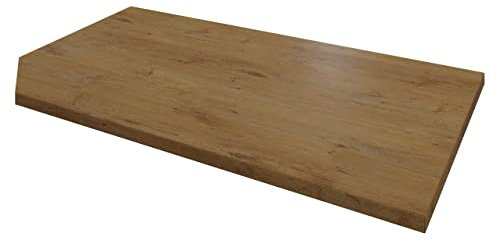 Mirjan24 Arbeitsplatten Küche Woodline, Vielzahl von Größen, Farbe: Eiche Lancelot, Küchenarbeitsplatten, Laminatplatte, Matt, Höhe: 28 mm (Linke Platte, Länge: 210 cm)