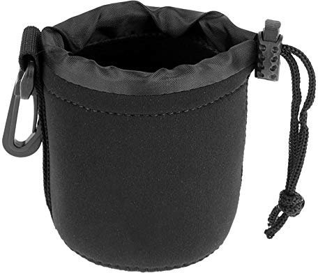 Custodia per Obiettivo Fotografico Custodia Protettiva Morbida in Neoprene Impermeabile per Obiettivo Fotografico Marsupio Obiettivi Fotografici DSLR (S(diametro x altezza):8 x 10CM)