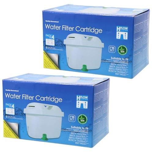 SPARES2GO Water Filter Cartridge Compatible with Samsung Fridge Freezer (Pack of 8)