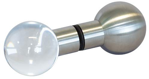 Ball-Kugelgriff, Glas/Ahorn-Holz, Sauna-Türgriff 3160-1