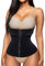 CHUMIAN Unterbrust Korsage Damen Waist Trainer Cincher Gürtel Korsett Bauch Weg Body Shaper Corsage Taillenformer Bauchweggürtel für Gewichtsverlust (Schwarz, Small)