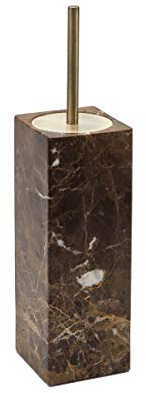 Aquanova Hammam Badaccessoires aus echtem Naturstein Marmor braun (WC-Bürstenhalter)