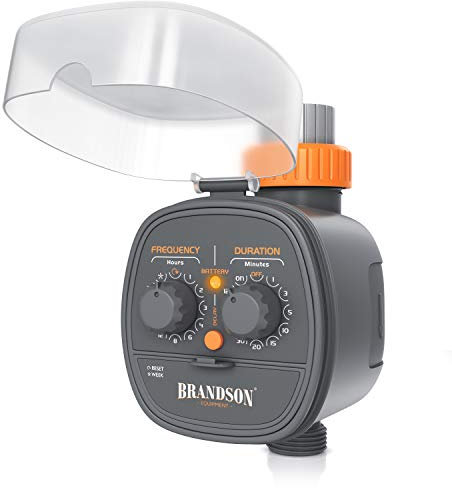 Brandson - Minuterie d'arrosage Automatique Contrôleur système d'irrigation Programmateur d'eau Minuteur d'arrosage Durée du Programme d'irrigation 1 à 120min Cycle de 1 à 72 Heures par Semaine