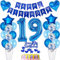deko 19. geburtstag Junge deko blau ballon 19. geburtstag deko Junge Tortendeko 19 Geburtstag dekoration Junge geburtstagsdeko 19 jahre Junge kuchen deko 19 geburtstags luftballon 19 deko