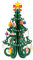 TAIYOU Árbol Navidad Sobremesa Árbol Navidad Madera para Niños Árboles Navidad Decoración del Hogar con 24 Ornamentos Desmontables para Decoraciones Navideñas Mesa Escaparate Regalo para Niño Verde