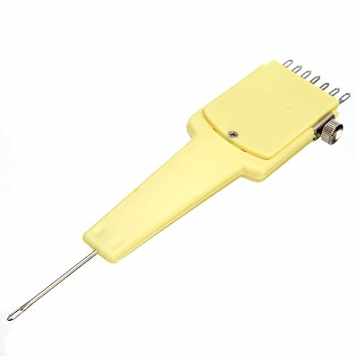 Mollytek Strickmaschinen-Transferwerkzeug, Kamm, 1 x 7 Nadeln, verstellbares Transferwerkzeug für 4,5 mm/9 mm Strickmaschinenzubehör, Zubehör für Ersatzteile