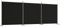vidaXL Paravent 3-TLG. Raumtrenner Raumteiler Trennwand Umkleide Sichtschutz Spanische Wand Wohnzimmer Schlafzimmer Schwarz 525x180cm Stoff