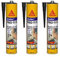 Lot de 3 mastics colles SIKA Sikaflex PRO 11 FC Purform - Noir - 300ml - 659664