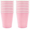 250ml Rosa Papier Partybecher,16 Stück Rosa Pappbecher,Trinkbecher Hochzeit Einwegbecher Disposable Cups für Hochzeit,Kinder DIY,Partybedarf,Tee,Heißen und Kalten Getränken Einwegkaffee Becher