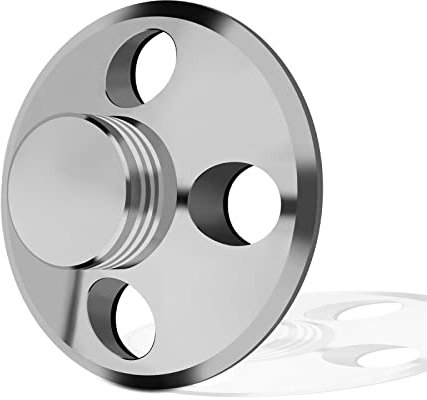 Audiophile Plattenspieler Gewicht Stabilisator Bubble Level,Aluminium Plattengewicht-Klammer mit weicher Bodenpolsterung für LP Plattenspieler, eliminiert Vinyl Disc Vibrationen(107G Silber)