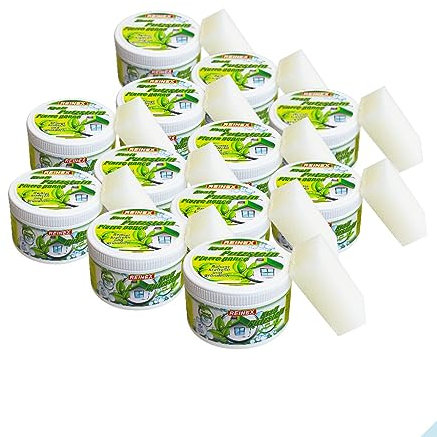 Kraft, pietra per la pulizia, 400 g, con spugna, pietra universale (12 lattine)