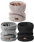 MSDC Schal Herren Winter 3 Stück, Halswärmer Schlauchschal Damen Thermal Dick Warm mit Fleece Gefüttert Kaltes Wetter, Loop Halsschlauch Halstuch Ski-Gesichtsmaskenabdeckung（Schwarz,Beige,Grau）