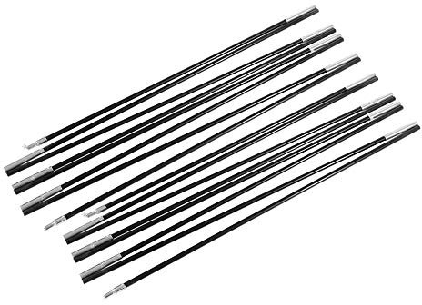 CHICIRIS Tiges de Tente de Remplacement, 4.48M Barres de Poteau de Tente de Camping en Fibre de Verre Tiges de Support Extérieures Kit de Cadres d'auvent