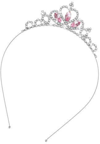 Sibba Prinzessin Tiara Krone Kopfschmuck Haarreifen Tiara Edelsteine Strass Tiara Kopf Krone Stirnband für Mädchen Hochzeit Abschlussball Party Kostüm Weihnachtsgeschenke