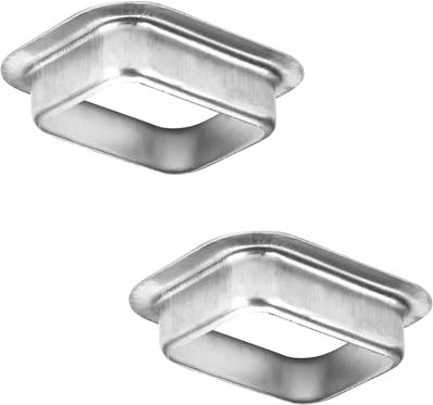 VYH Regenrinne, Fallauslauf, Aluminium, K-Stil, 5,1 x 7,6 cm, 2 Stück