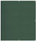 vidaXL Balkon Sichtschutz, Balkonbespannung mit Ösen Seil, Wasserfeste Balkonabdeckung, Balkonverkleidung für Balkon Terrasse, 120x1000cm Dunkelgrün 100% Polyester-Oxford