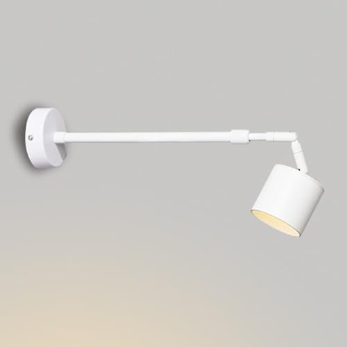 YFMYY Moderne minimalistische Wandleuchte, industrielle Wandleuchte mit langem Arm, Spot-Bildbeleuchtung für den Innenbereich mit Teleskop- und Drehfunktionen, 10-W-LED-Wandleuchten für Schlafzimmer