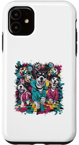 Hülle für iPhone 11 Doggy Disco: Tanzen & Wuff