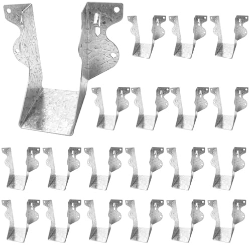 Joist Hangers 2x4 for Wood 20 Gauge Galvanized Face Mount Joist Hanger Bracket for Deck Floor Rafter Framing Ceiling - 20 Pcs