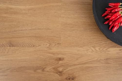 Vinylboden zum Kleben Eiche Natur Designboden in Holzoptik ideal für Küche und Wohnzimmer Klebe Vinylboden 2mm stark