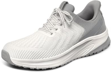 Orthofeet Tilos Orthopädische Herren Slip-On Sneaker, Weiß, 46