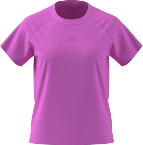 adidas Women's Soft LUX Tee, st Tropic Bloom, L