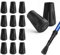 Muyohix 12 Puntas de Goma de Bastones Senderismo y Bastones Trekking (11mm), Antideslizantes Tapas para Bastones de Senderismo, para Almohadillas Resistentes para Asfalto, Grava y Montaña （A）