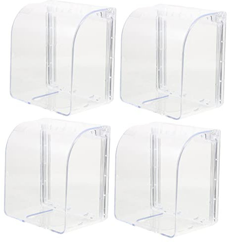 HOUDERCO 4 Pezzi Copertura Elettrica per Prese Interne Protezione Splash per Bagni Camer e Duraturo