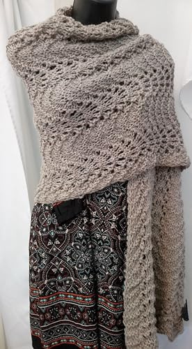 Light Weight Cosy wrap Knitting kit (Fawn)