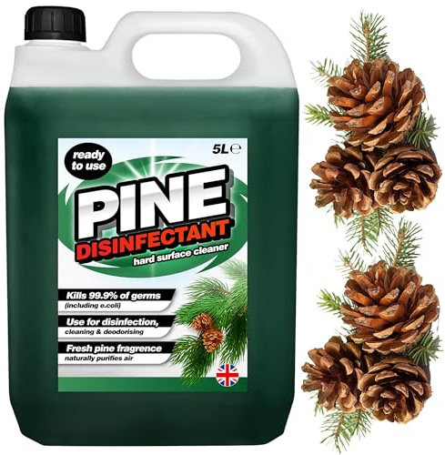 5L Pine Disinfectant Ready To Use Hard Surface Cleaner | Disinfect & Sanitise Tables, Walls, Floors & Door Handles
