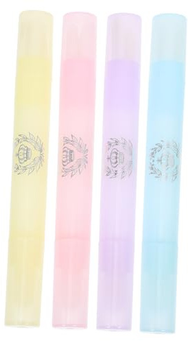TINEASUR Professional Nail Polish Remover Pen 4pcs Set Portable Nail Polish Correction Pens with Precision Tips for Manicure Suitable for Home and Salon Use