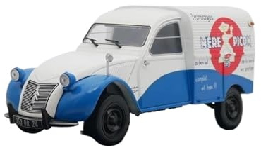 JIAYUNEU 1 24 pour citroën 2CV Fourgonnette 1958 modèle de Voiture moulé sous Pression véhicule en métal à Collectionner Voiture Miniature Collection