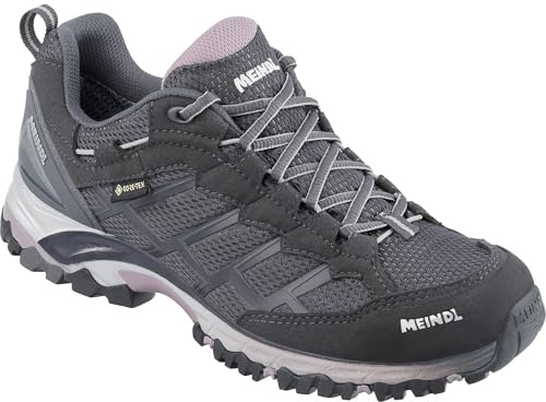 Meindl Herren Litepeak GTX Natur RotWanderstiefel | Das Modell Trekking Basic setzt sich zusammen aus Soft Polyester + Polypropylen Polster, sowie Polyamid zur Verstärkung an Ze