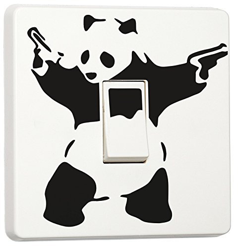 stika.co Banksy Graffiti Art - Vinilo Adhesivo para Interruptor de luz