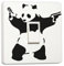 Banksy Graffiti Art Lichtschalter-Aufkleber aus Vinyl Panda with Guns