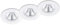 Trio Leuchten LED Einbauleuchten 3er-Set Zagros 650710331, Metall Weiß matt, inkl. 3x 5,5 Watt LED