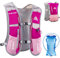 5 L Running Vest Backpack, Lightweight Hydration Vest Backpack for Women & Men Outdoor Sports, Marathon, Trail Race, Cycling, Hiking, Climbing (Rose Red with 1.5L Water Bladder)