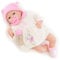 The Magic Toy Shop BiBi Doll Reborn Baby Doll with Open Eyes – 20 Inch Lily Realistic Baby with Dummy, Feeding Bottle & Birth Certificate – Lifelike Newborn Girl for Kids Age 3+
