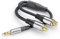 Sonero® premium Audio Adattatore, 0.20m, jack da 3,5mm a 2x RCA femmina, nero