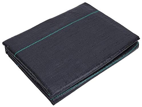 IME Weed Control Barrier Fabric Garden Membrane Woven Landscape Control Farm Ground Cover Heavy Duty Weed Block Gardening Mat Mulch UV stabilized Black 1X10M (3.3 x 33 ft)