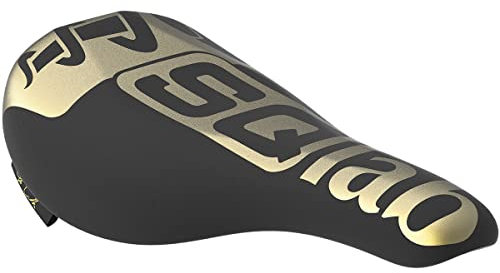 SQlab Unisex Jugend 611 Ergowave Fabio Wibmer MTB Sattel, Gold-Schwarz, 15 cm