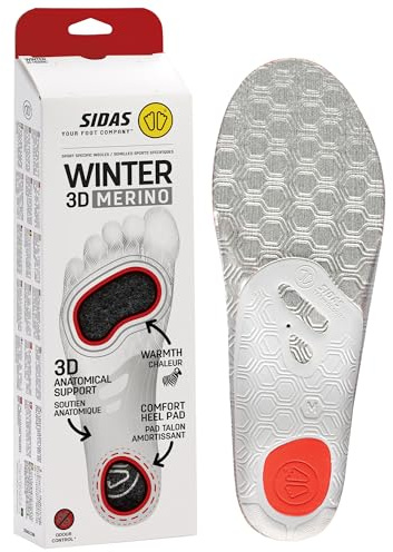 Einlegesohlen für Schuhe, aus Merinowolle, Winter 3D, für Ski und Winteraktivitäten, isolierende und bequeme Einlegesohlen, halten die Füße warm