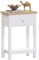 Vida Designs Arlington Konsolentisch mit 1 Schublade Regal Ablage Eingang Flur Beistelltisch Schminktisch MDF Weiß