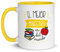 Kembilove Taza de Desayuno del Mejor Maestro del Mundo – Tazas de Café para Profesionales y Trabajadores para la Oficina – Tazas de Té en Color de Profesiones – Taza de Cerámica de 350 ml