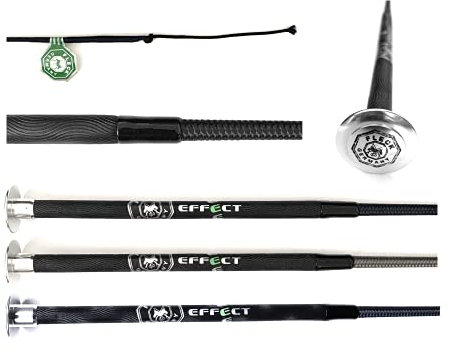 JA Horse Fleck Dressurgerte Gerte Reitgerte Effect (120 cm, schwarz)